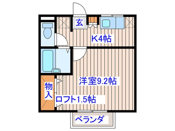 カーサ二本杉の物件間取画像